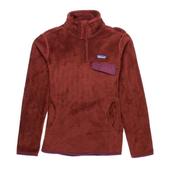 Patagonia Jackets & Blazers - Patagonia Re-Tool Snap-T Fleece Polartec  Pullover in Rust Iron/burgundy Size Xl